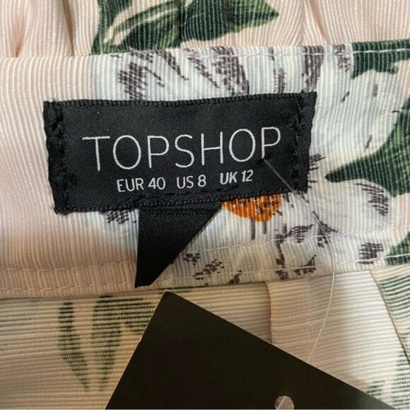 NWT Topshop Women's Floral Print Skirt US Size 8 - Picture 7 of 9